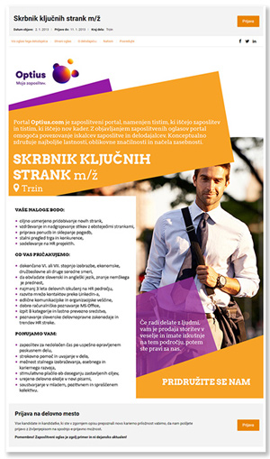 Optius PrimerPremiumOglasa senca oblikovani oglas