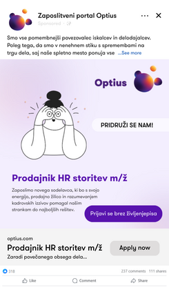 FB kampanja izgled