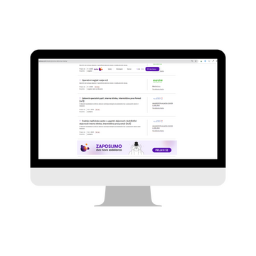 Mockup Banner med oglasi desktop
