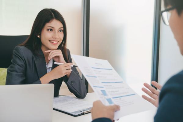 bigstock Business Situation Job Interv 243649354