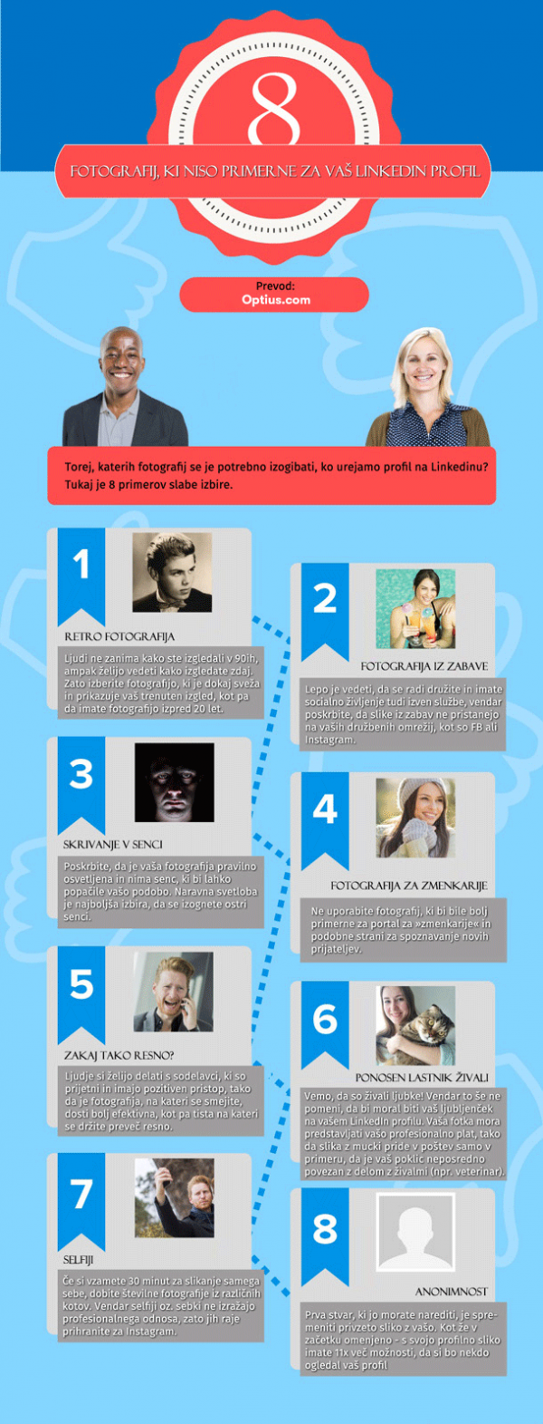 8 fotografij ki niso primerne za Linkedin