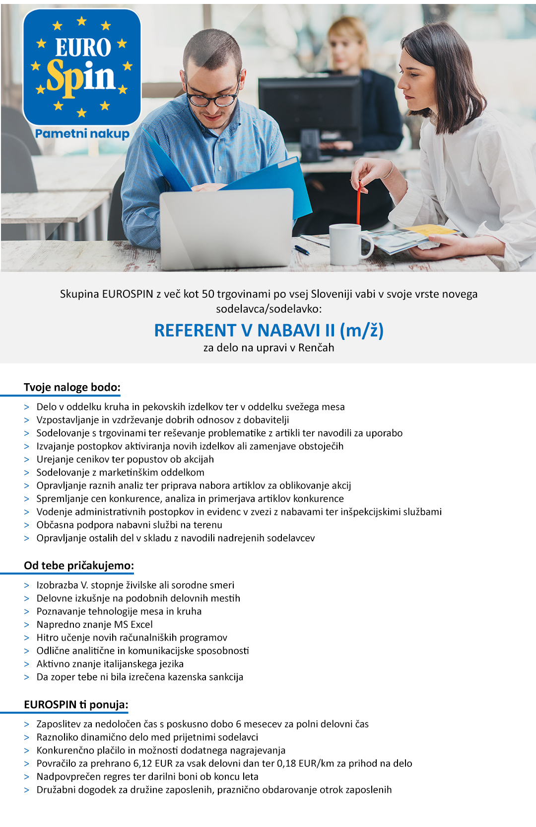 Referent v nabavi II (m/ž)