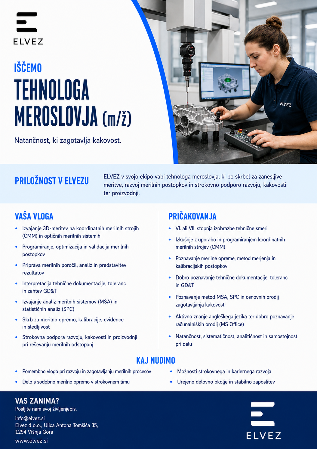 Tehnolog meroslovja (m/ž) 