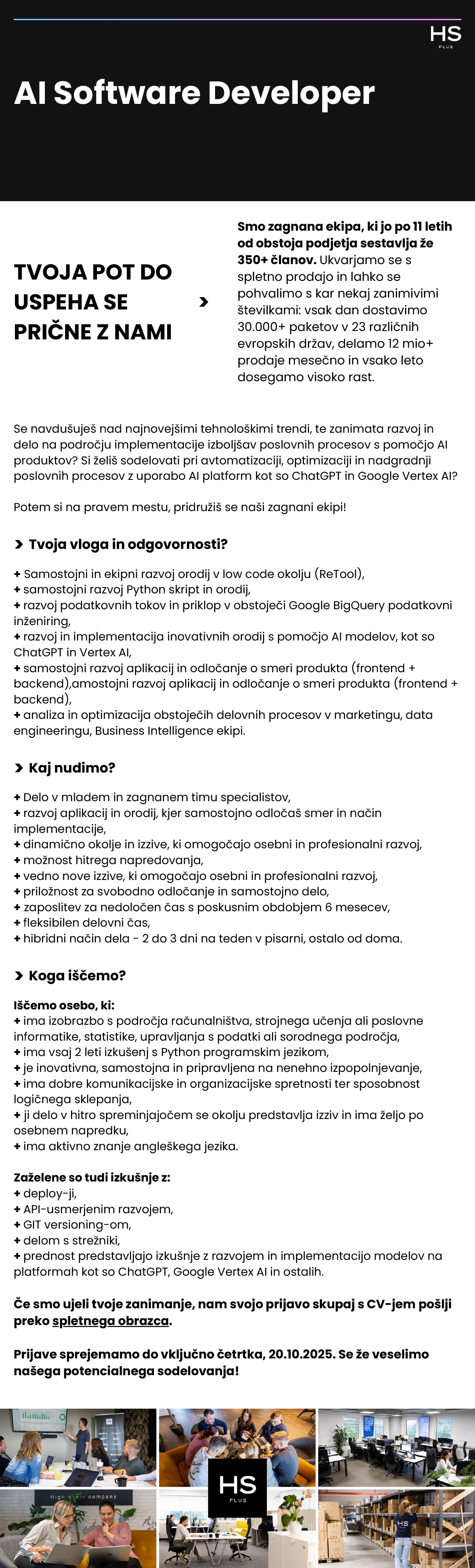 AI Software Developer m/ž