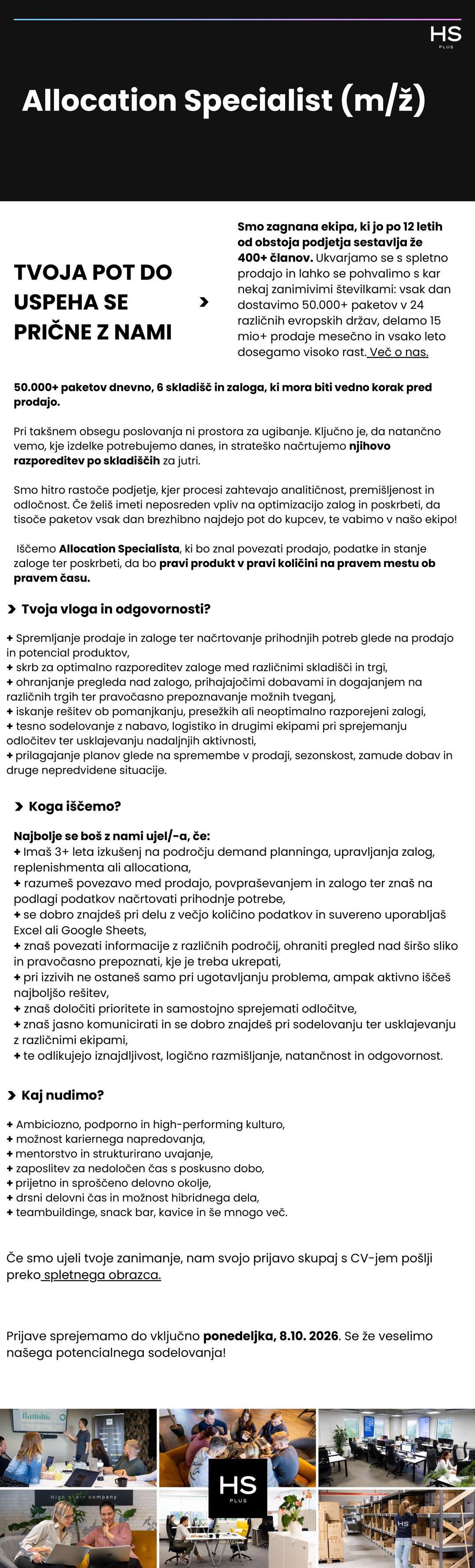 Allocation Specialist (m/ž)