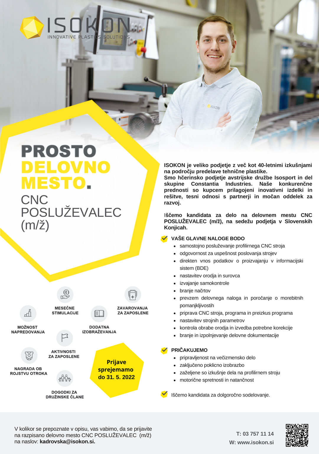 CNC posluževalec (m/ž)