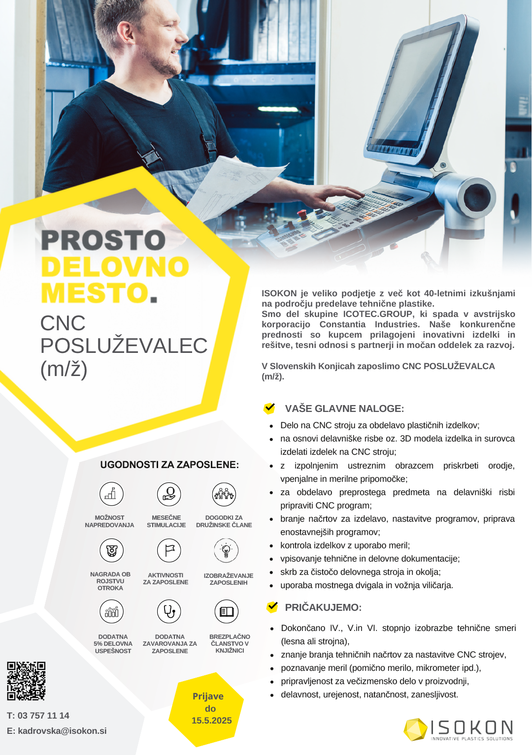 CNC posluževalec (m/ž)