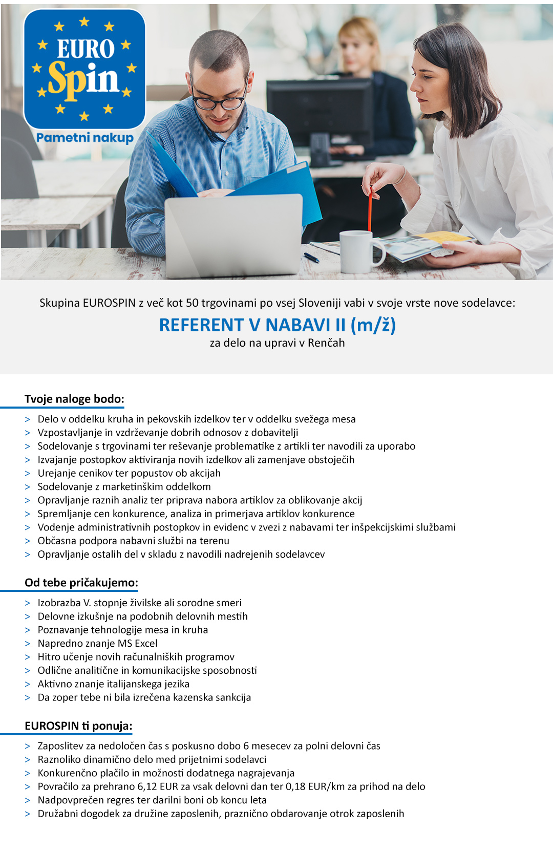 Referent v nabavi II (m/ž)