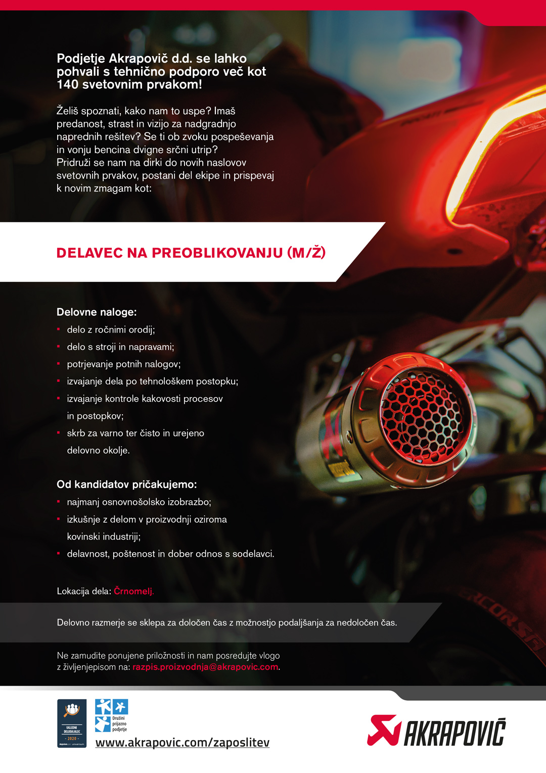 Delavec na preoblikovanju (m/ž)
