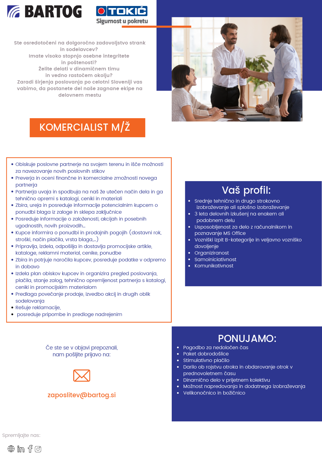 Komercialist m/ž Savinjska regija