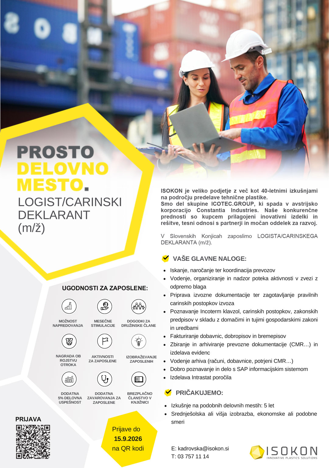 Logist/carinski deklarant (m/ž)