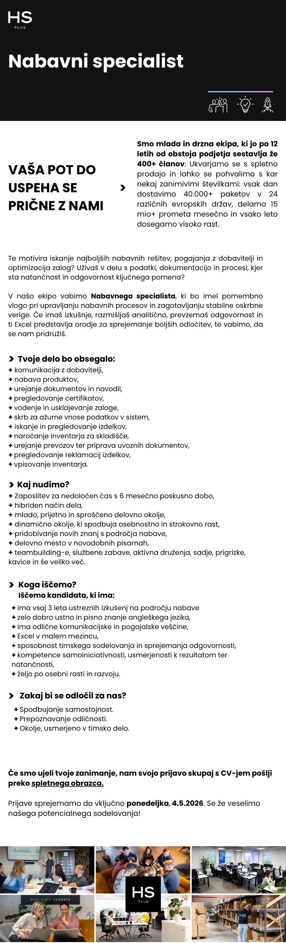 Nabavni specialist m/ž