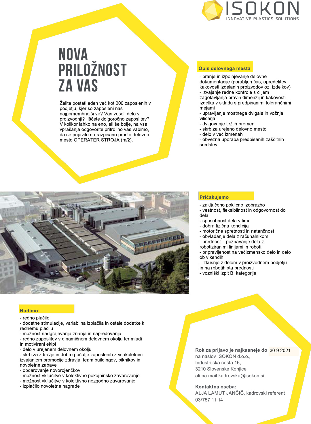 Operater stroja (m/ž)