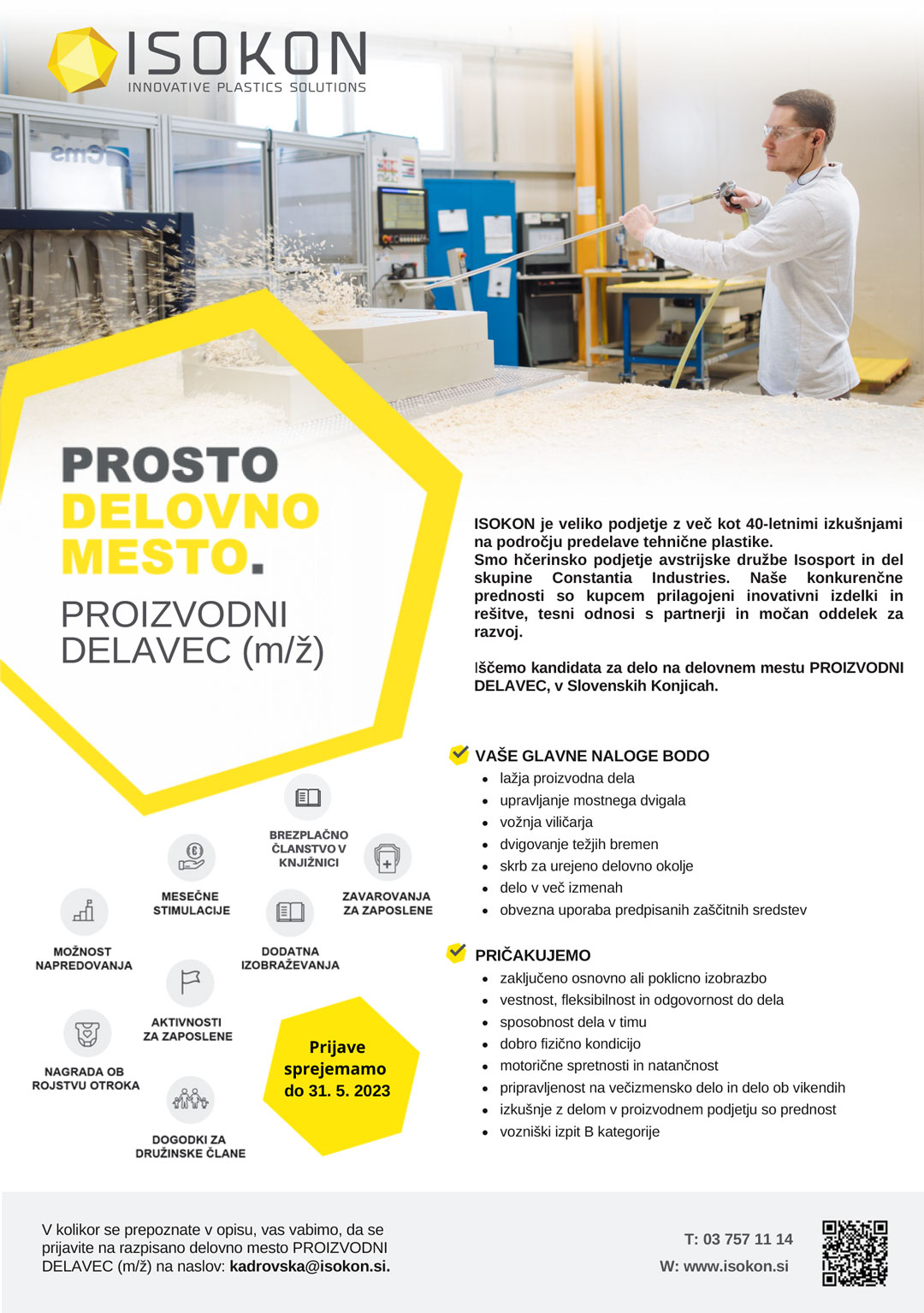 Proizvodni delavec (m/ž)