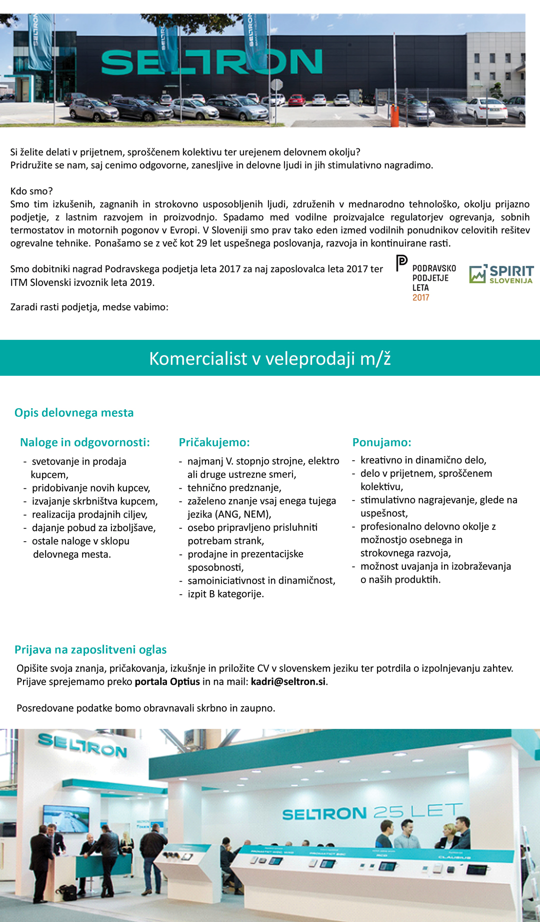Komercialist v veleprodaji m/ž