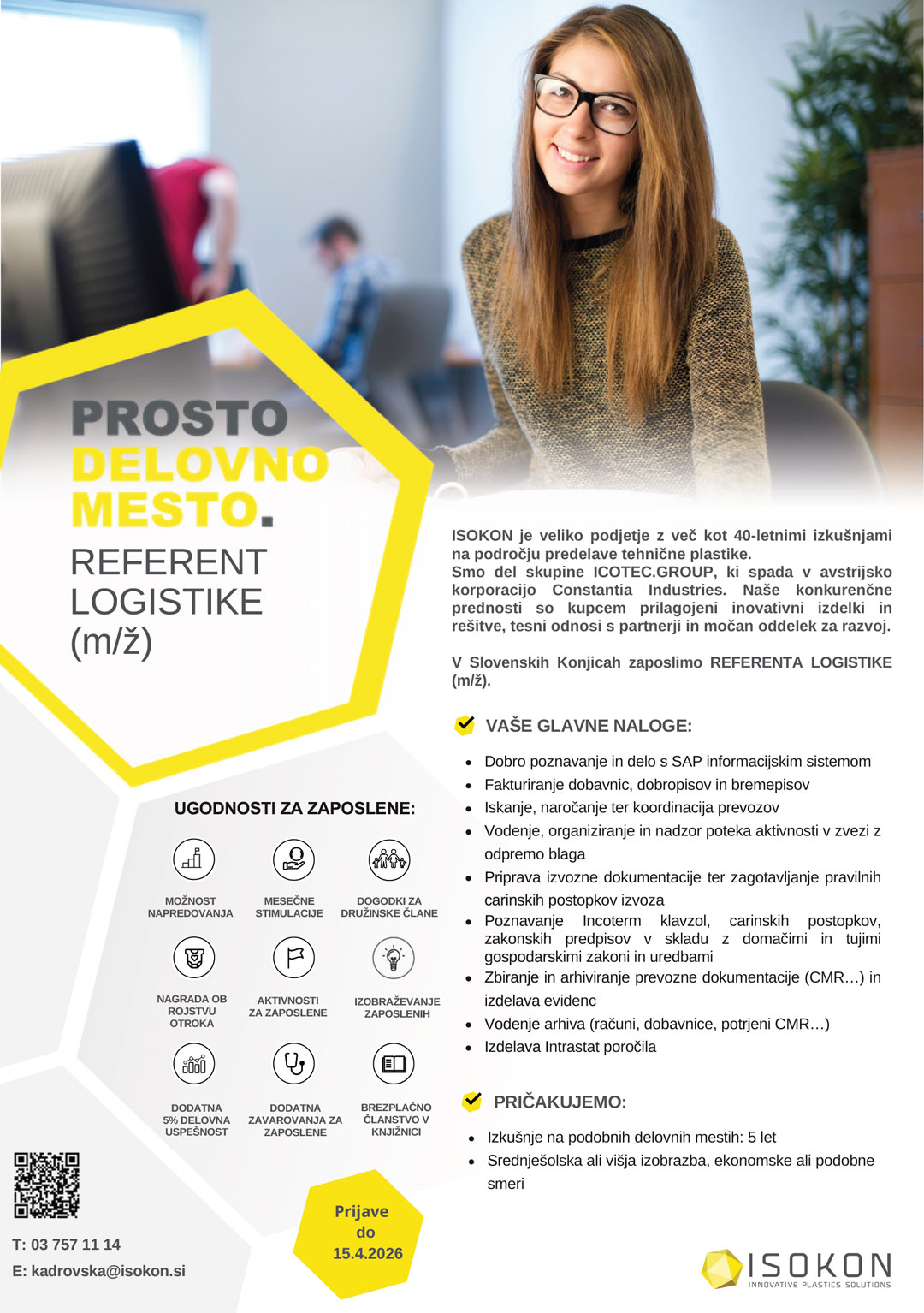 Referent logistike (m/ž)