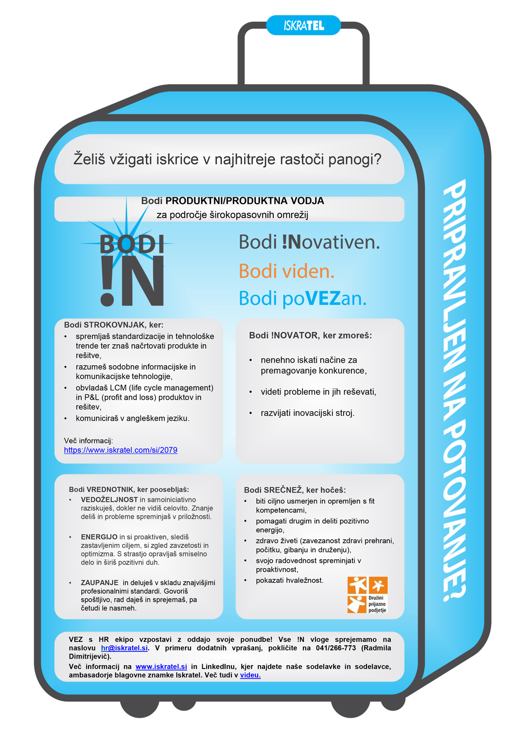 Produktni/produktna vodja za področje širokopasovnih omrežij (m/ž)