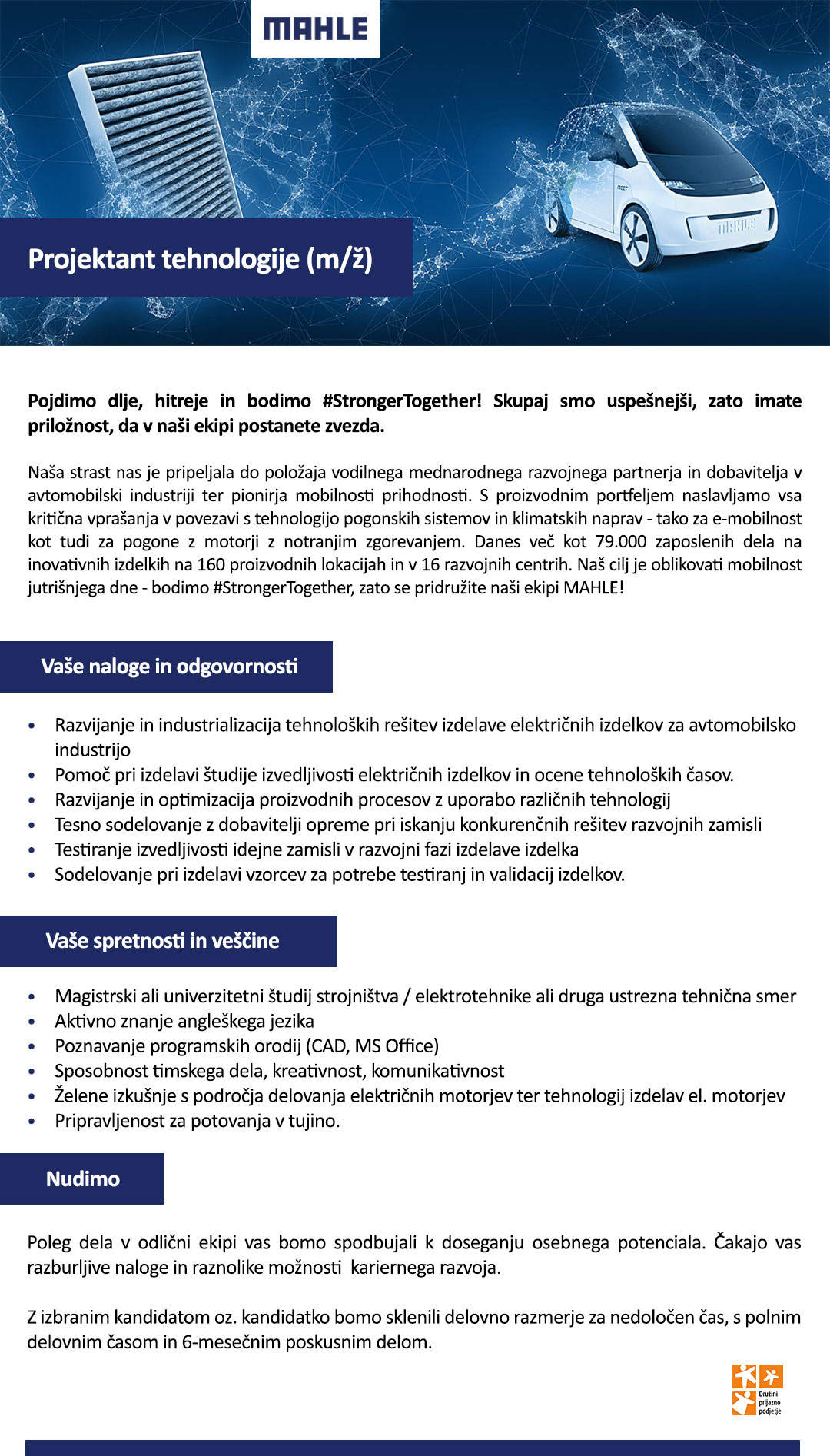 Projektant tehnologije (m/ž)