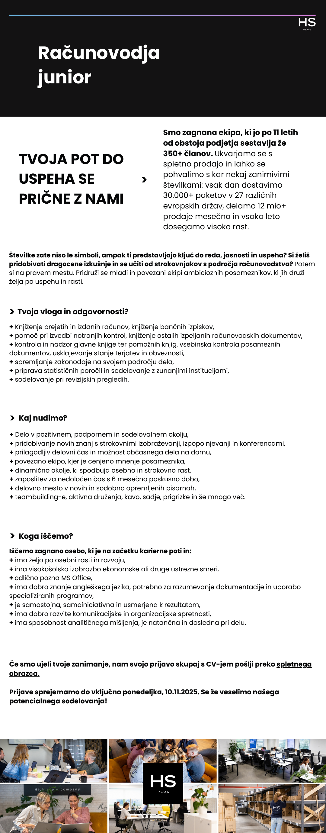 Računovodja junior m/ž