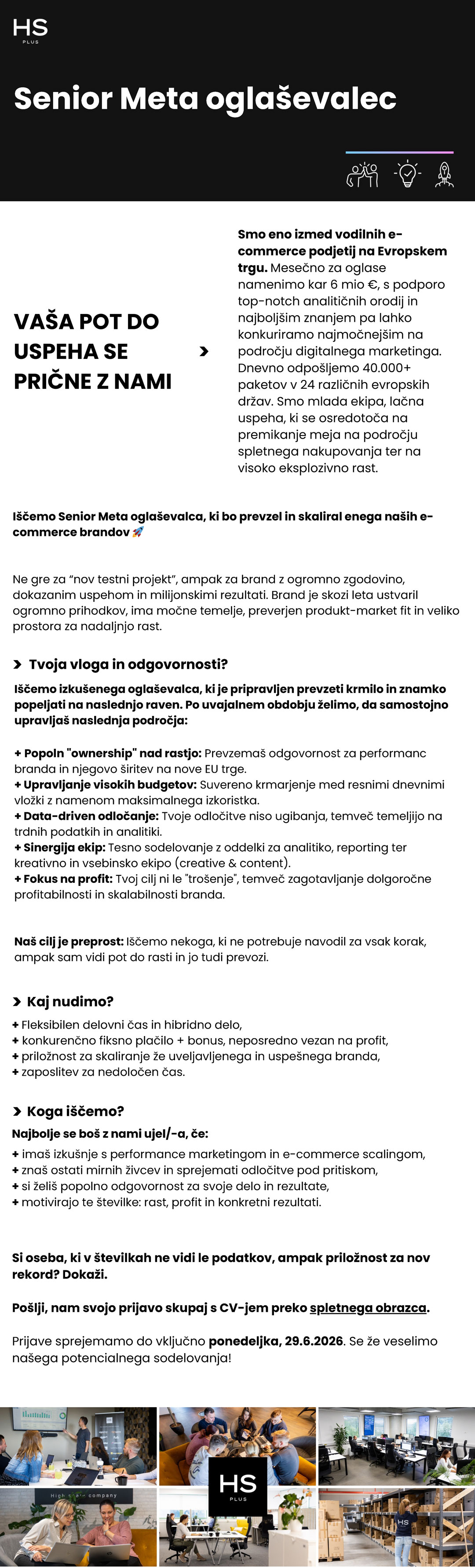 Senior Meta oglaševalec (m/ž)
