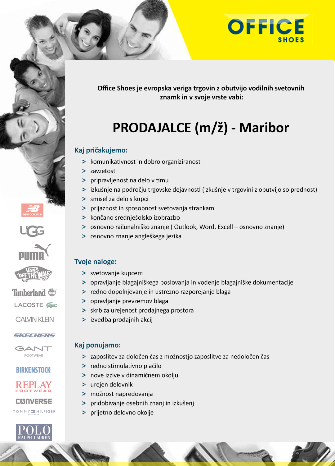 Prodajalec (m/ž) - Maribor