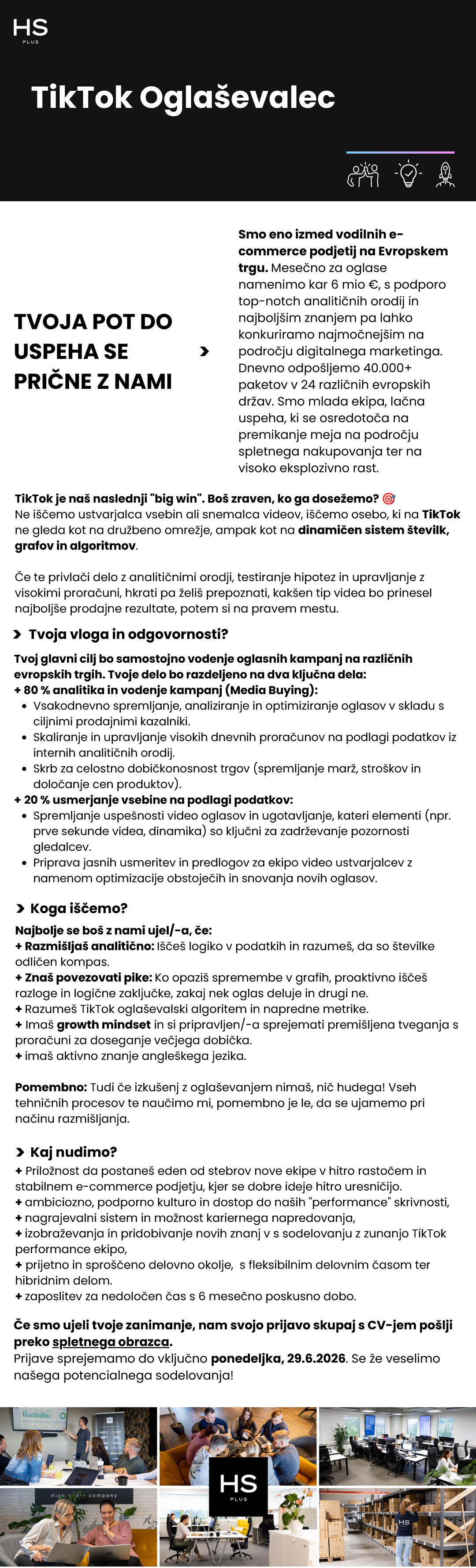 TikTok Oglaševalec (m/ž)