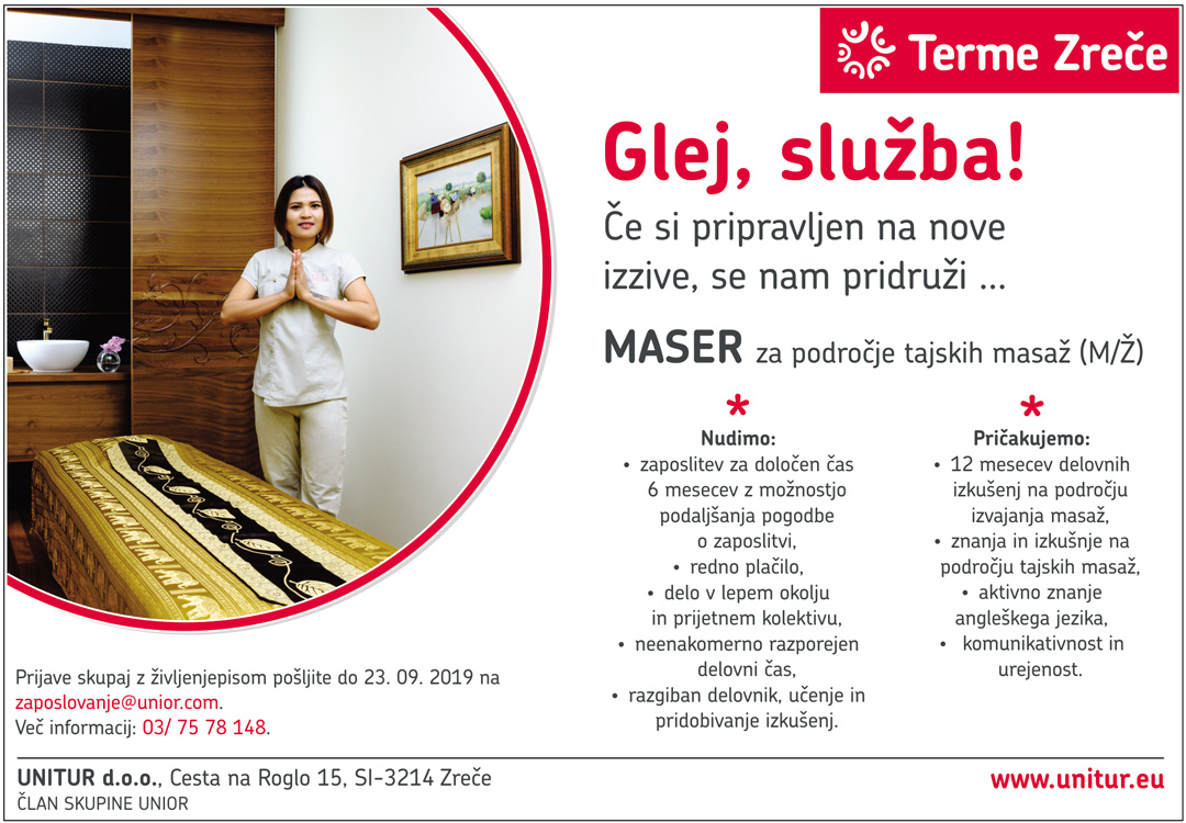Maser za področje tajskih masaž (m/ž)