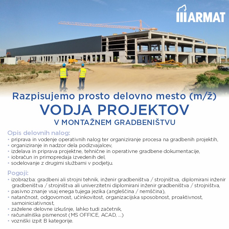 Vodja projektov (m/ž)