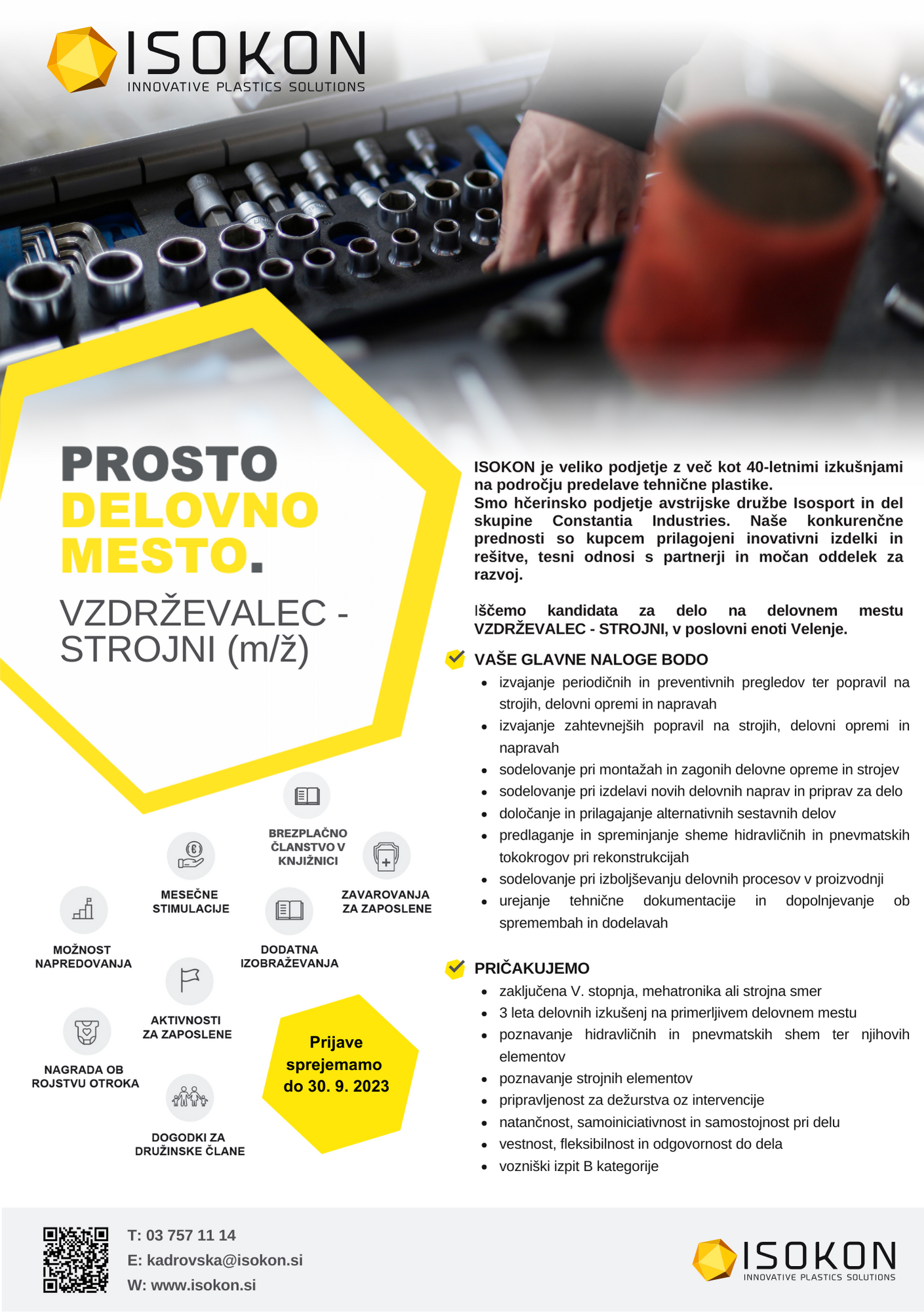 Vzdrževalec - strojni (m/ž)