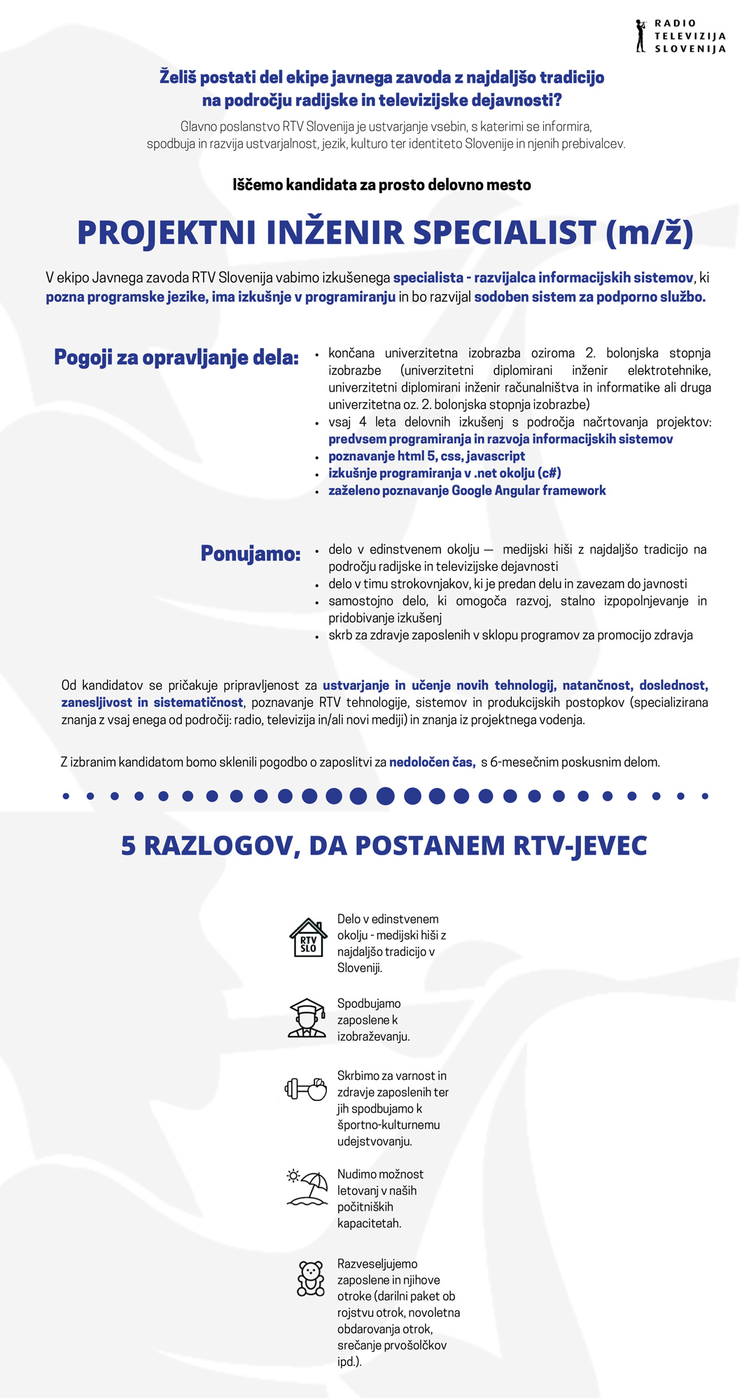 Projektni inženir specialist (m/ž)