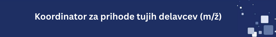 Nosilna slika za predstavitev delovnega mesta