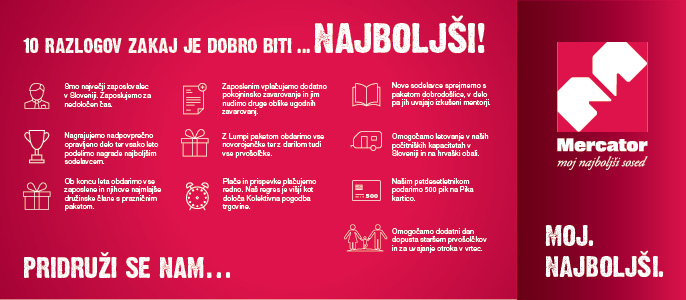 Nosilna slika za predstavitev delovnega mesta