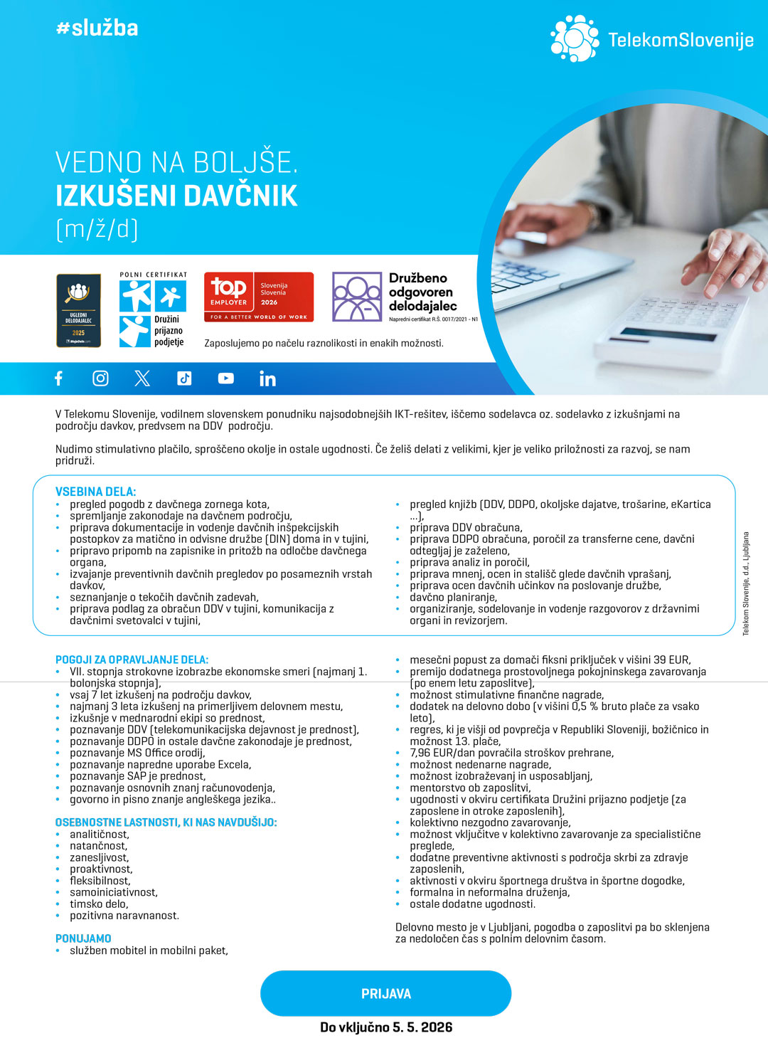 Izkušeni davčnik (m/ž/d)