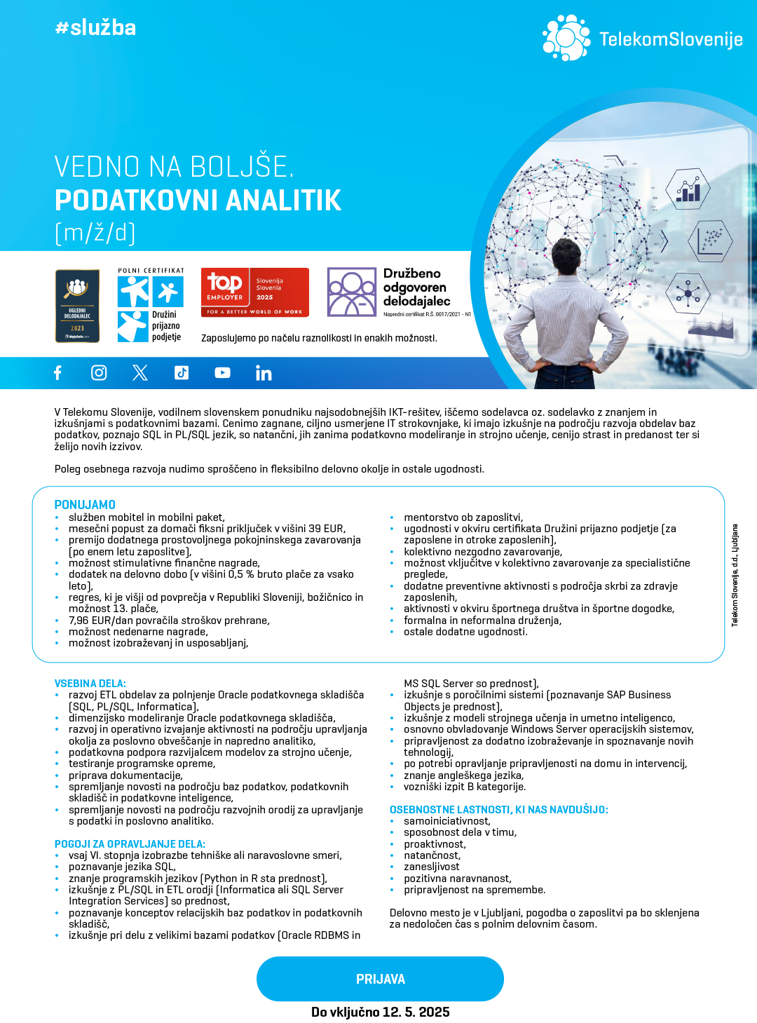 Podatkovni analitik (m/ž/d)