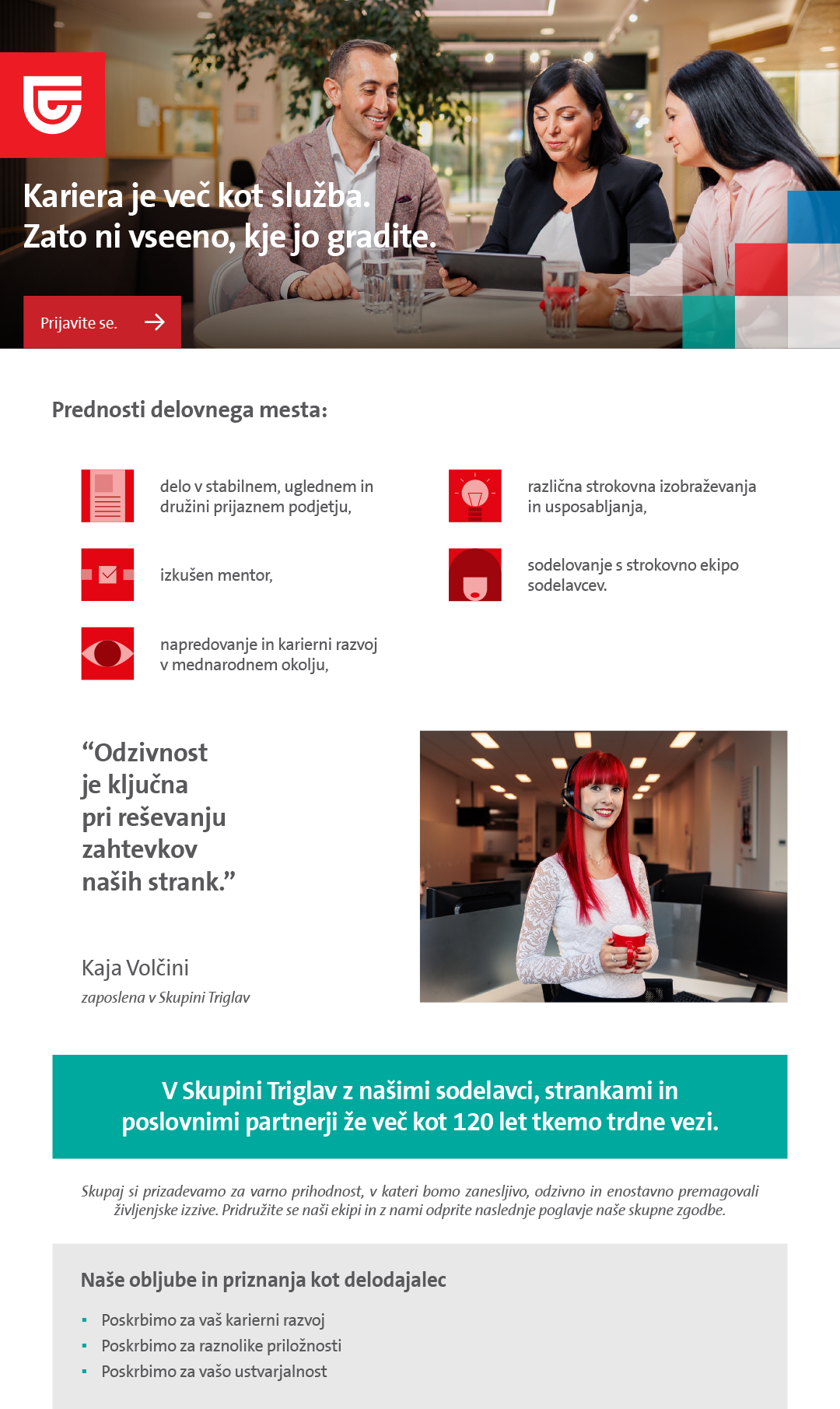 Sodelavec za svetovanje strankam, v Oddelku za asistenčne storitve (m/ž) - 2 prosti delovni mesti