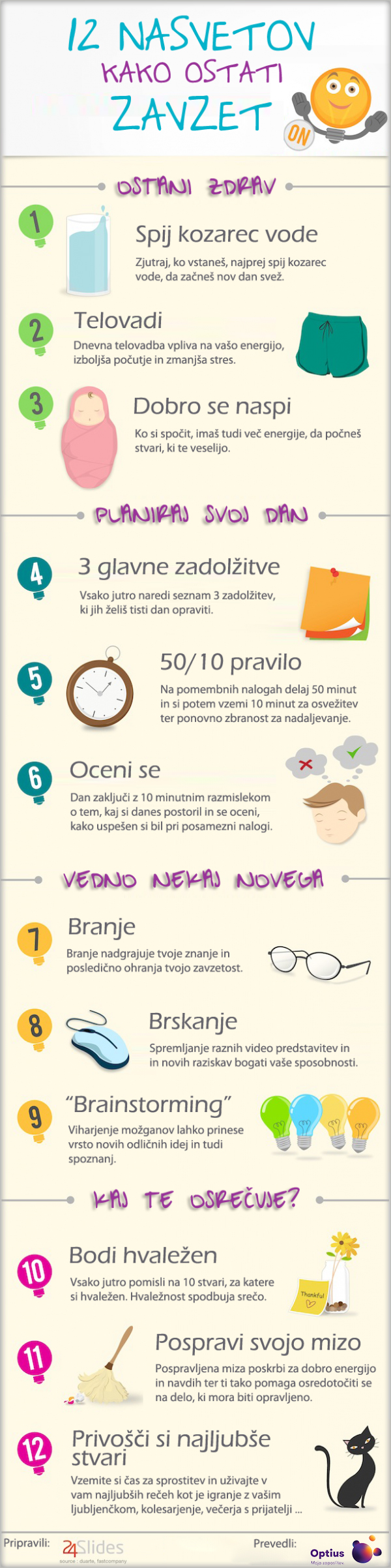 kako ostati zavzet