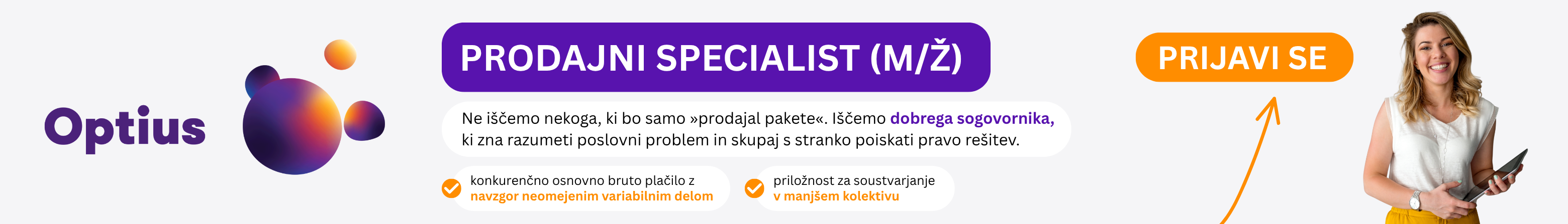 Banner Optius Prodajnik